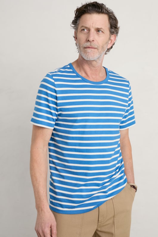 Men's Organic Cotton Striped Sailor T-Shirt