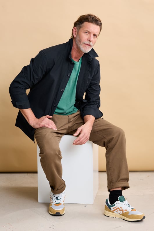 Men's Foundry Overshirt Jacket Model Image