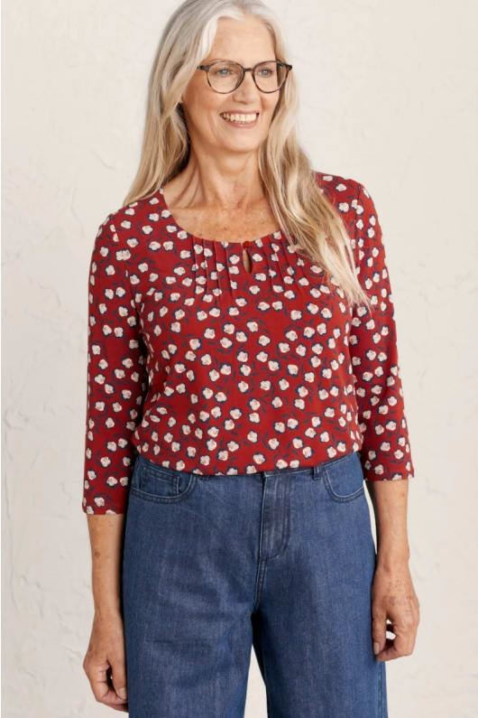 Needle Point Jersey Top