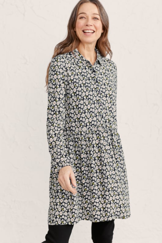 Drift Net Jersey Tunic Model Image