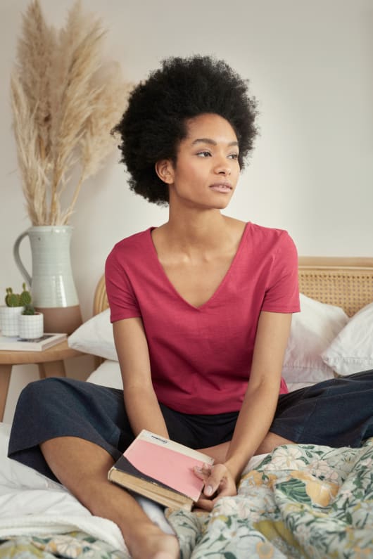 Lazy Bones Jersey Crops Model Image