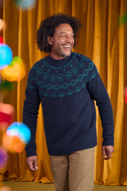 Men s Navax Point Fair Isle Jumper Seasalt Cornwall