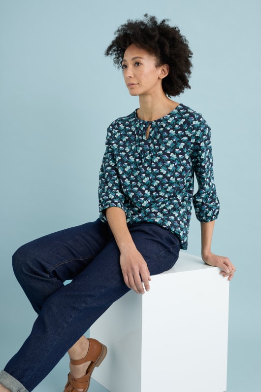 Merrysole Organic Cotton Jersey Top Model Image