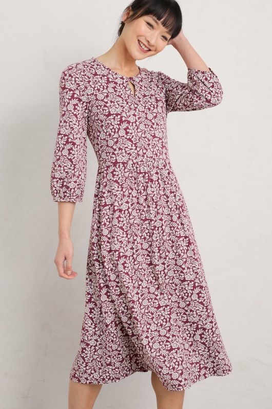 Morvah Jersey Dress Model Image