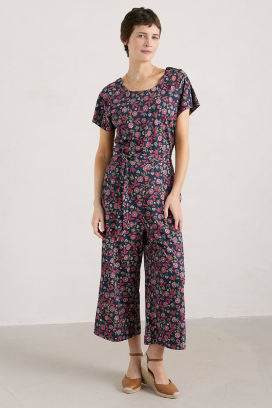 Westlight Wide Leg Jersey Jumpsuit Model Image