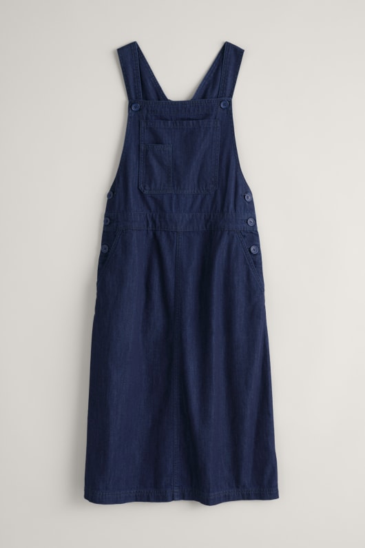 Cherrick Organic Cotton Denim Pinafore Dress Seasalt Cornwall