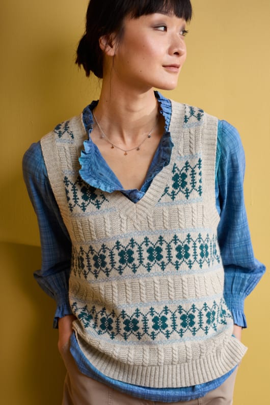 Partridge Fair Isle Vest Image