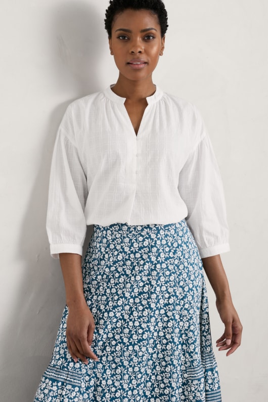 Blisland Organic Cotton Top Model Image