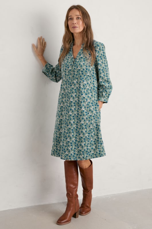 Diarist Cord Dress Winter Dress with Pockets Seasalt Cornwall