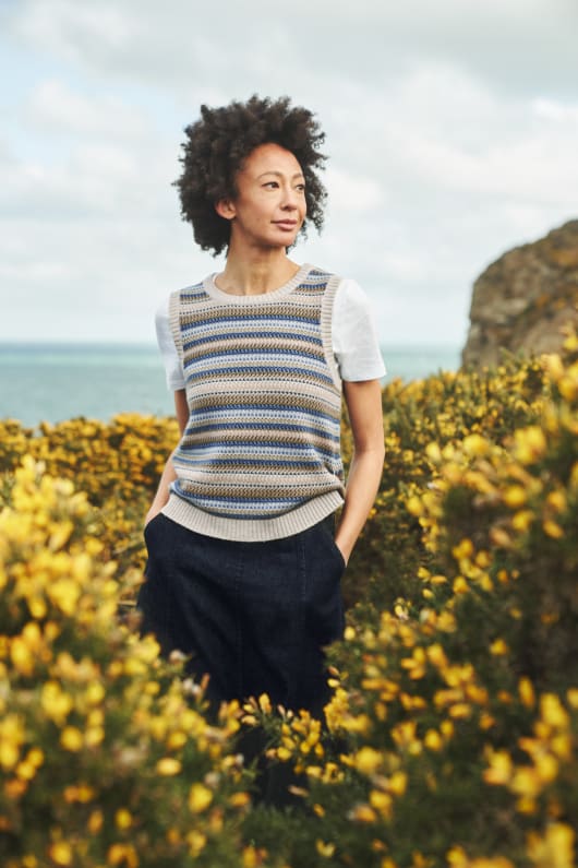 Durloe Fair Isle Knitted Vest Image