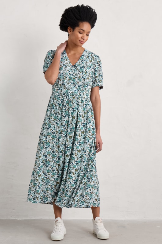 Birch Leaf Midaxi Tea Dress