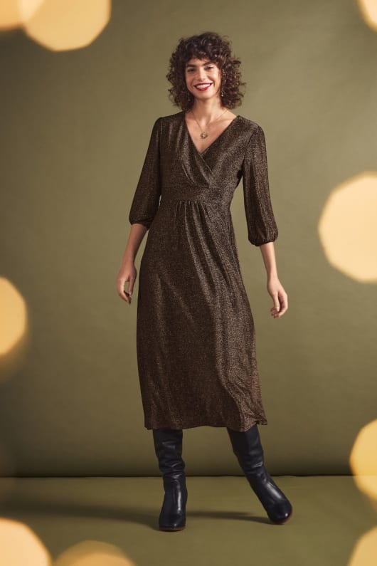 Dewpearl Sparkly Party Midi Dress Seasalt Cornwall
