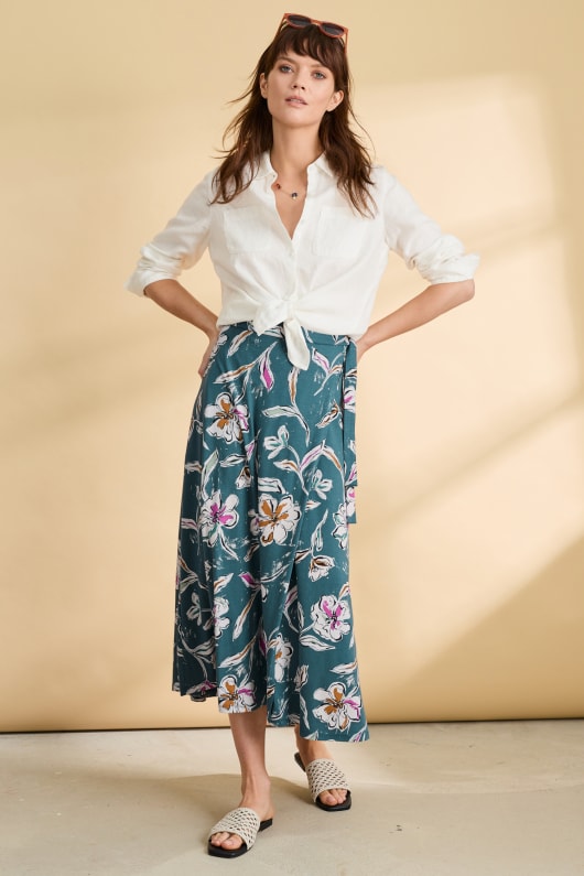 Jersey wrap around skirt cheap