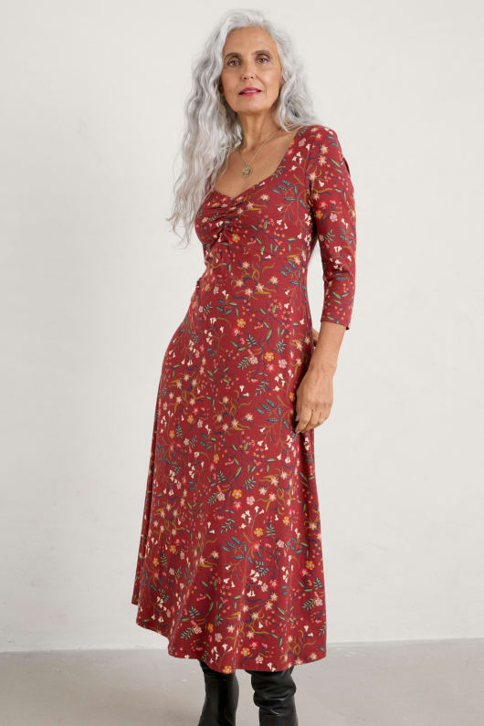 St Martin Jersey Midi Dress Model Image