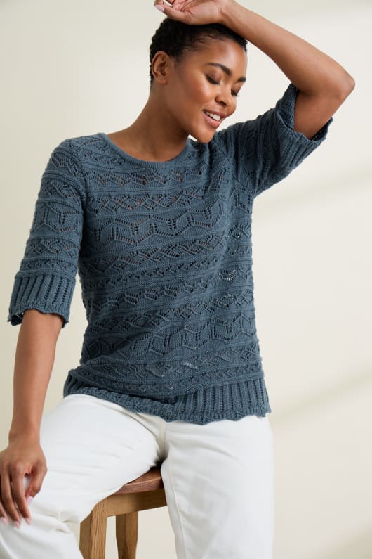 Cross sweater top outlet