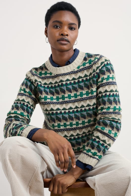 Dawson Pick Fair Isle Jumper Model Image