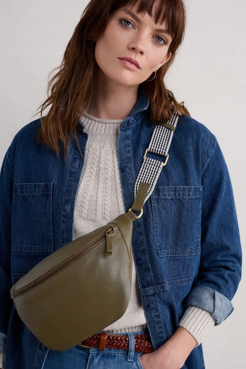 Seasalt leather rucksack on sale