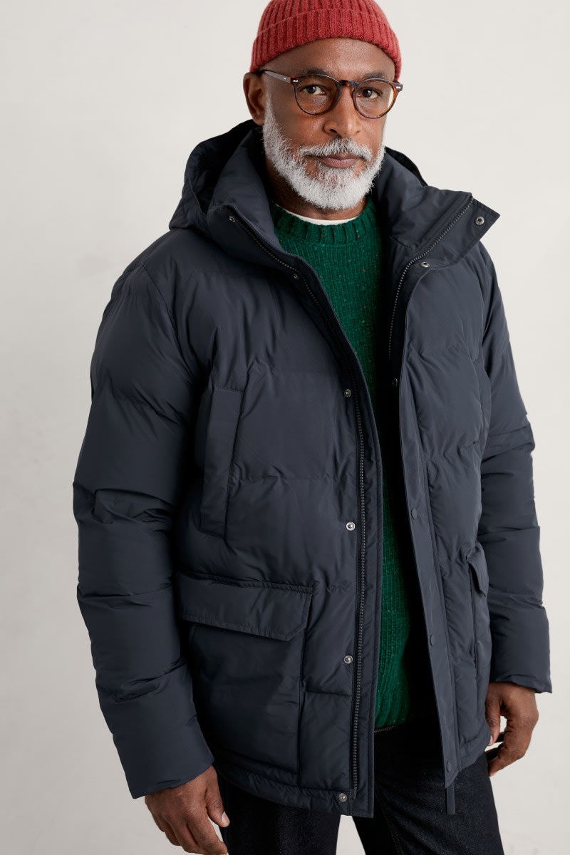 Men s Waterproof Puffer Jacket Gatekeeper Coat Seasalt Cornwall