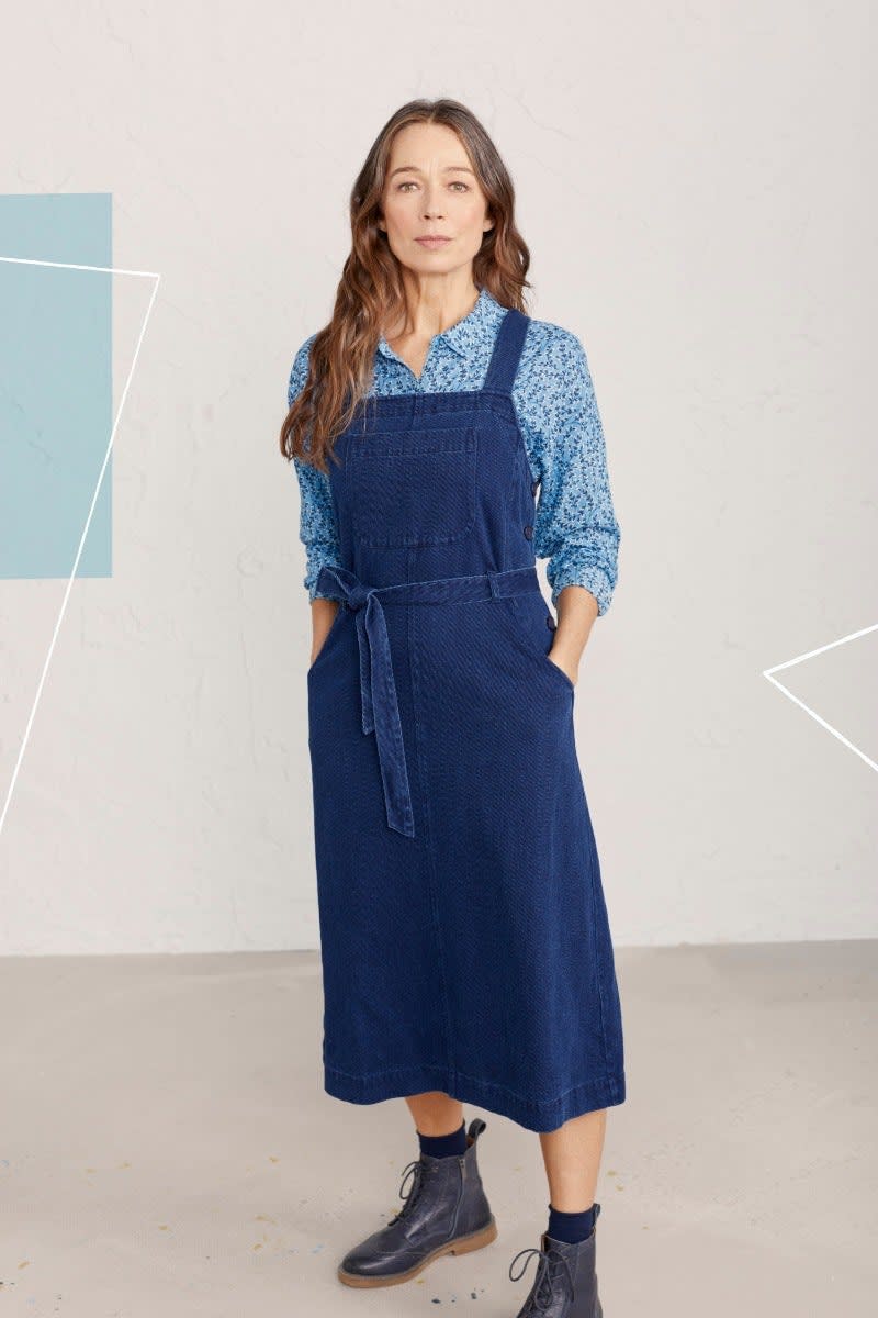 Seasalt artbook pinafore dress top