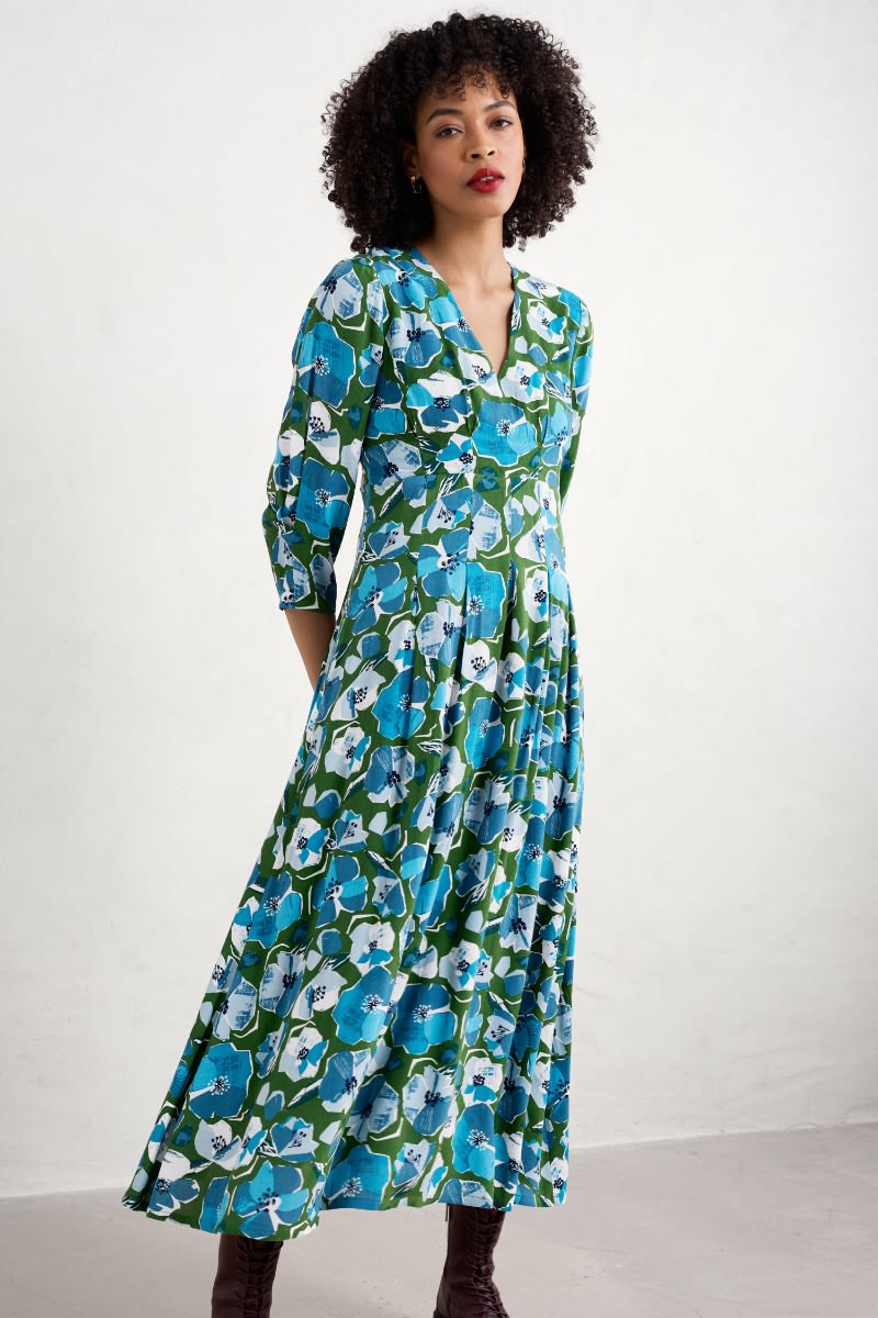 Printed Above Ankle Dress Seasalt Cornwall Seasalt Cornwall