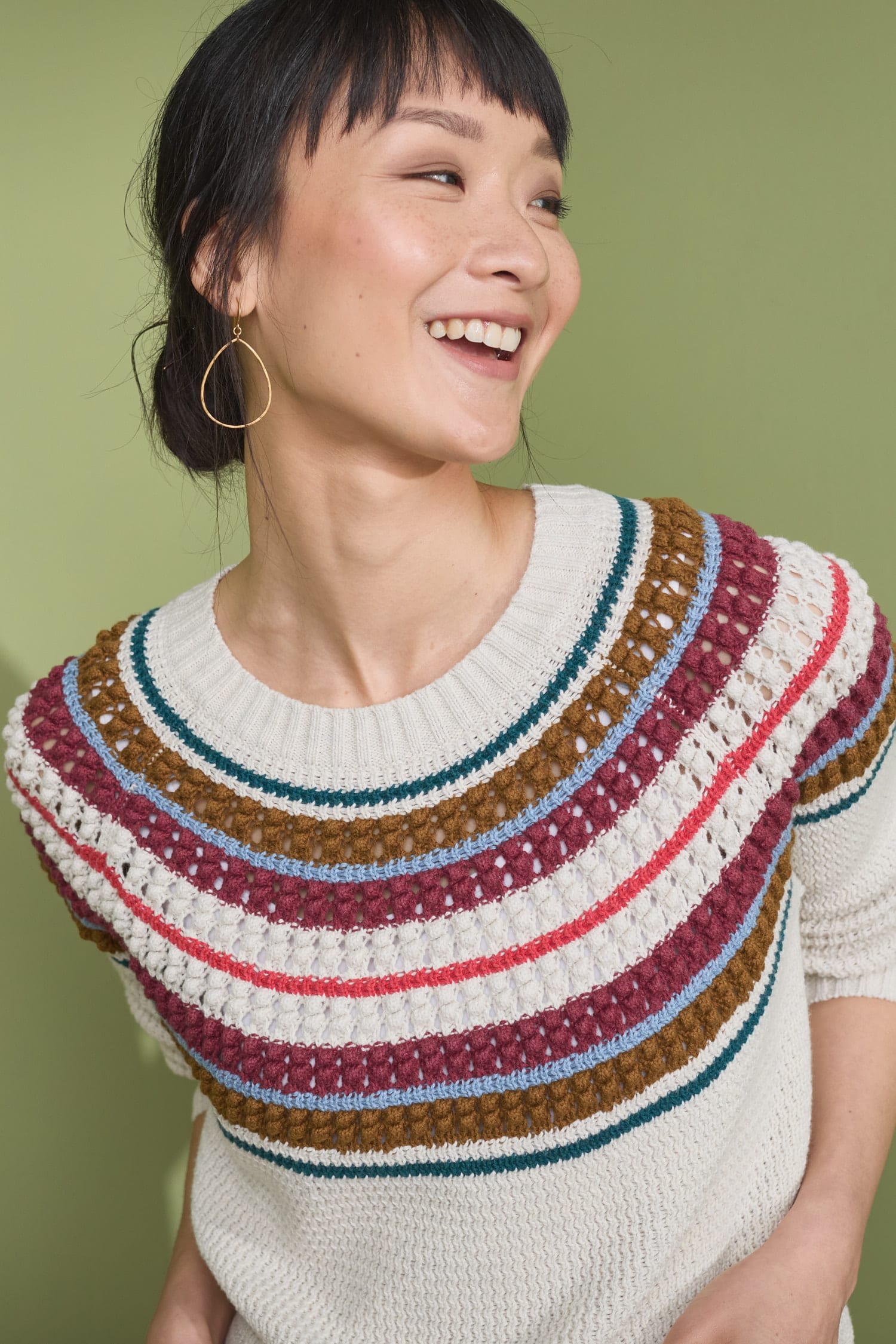Shormer Organic Cotton Fair Isle Jumper Seasalt Cornwall