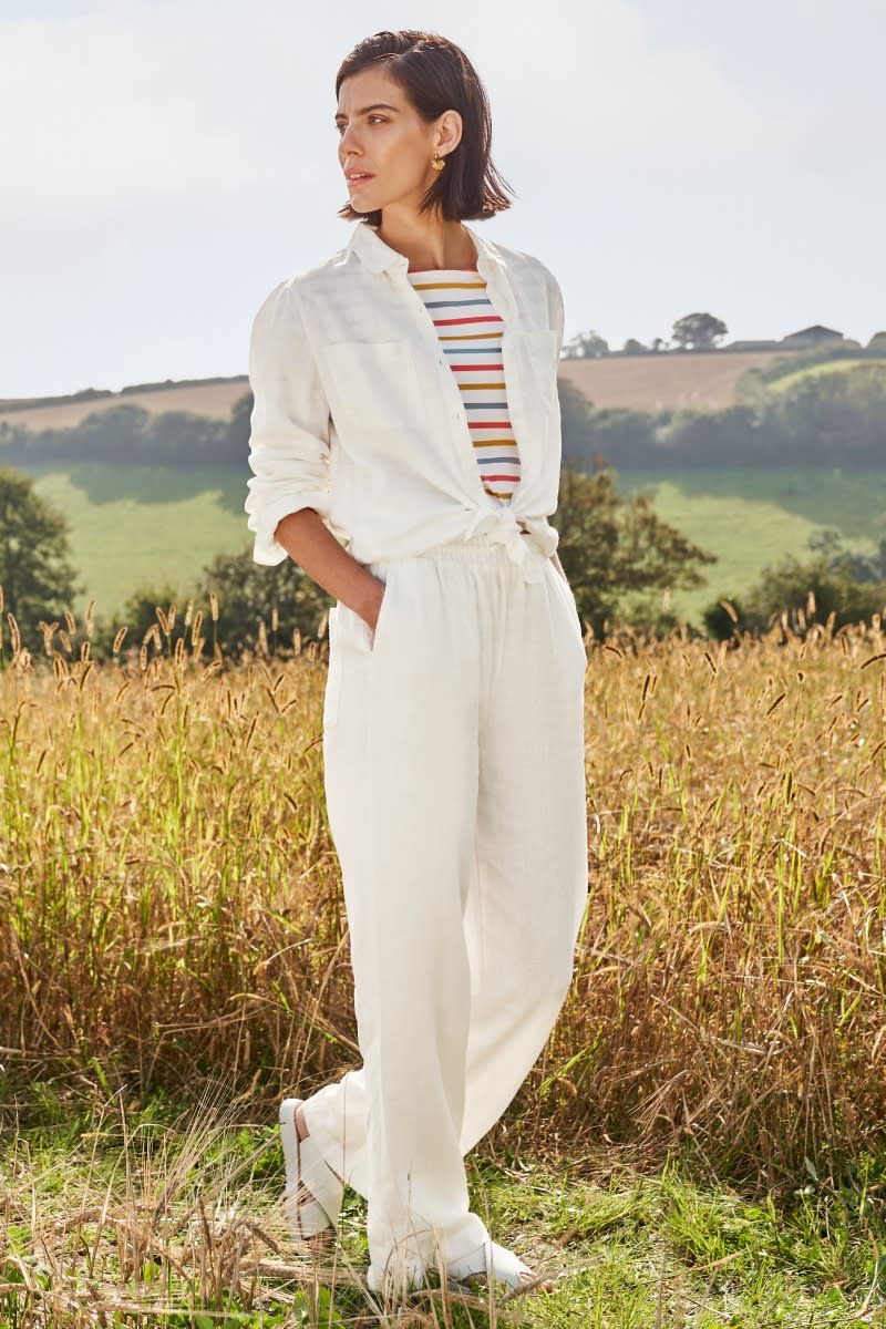 Country road paper bag linen pants shop